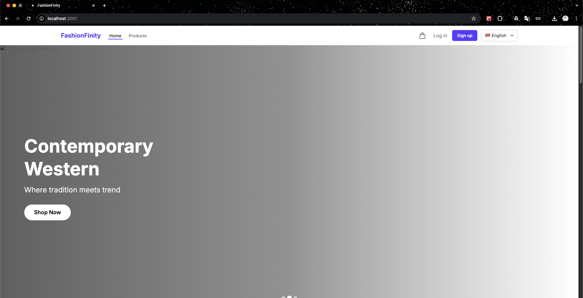 FashionFinity - Fashion E-commerce Store